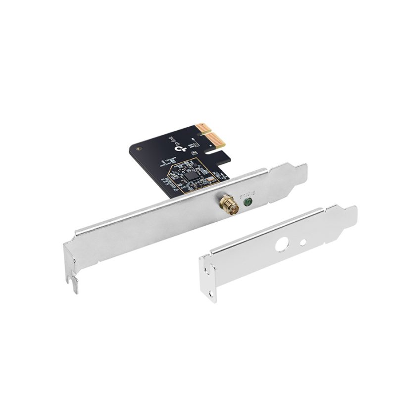 PCI-E WLAN TP-Link Archer T2E AC600 Dual Band Wi-Fi PCI Express Adapter, 433 Mbps at 5 GHz + 200 Mbps at 2.4 GHz, 1× High Gain External Antenna, MU-MI