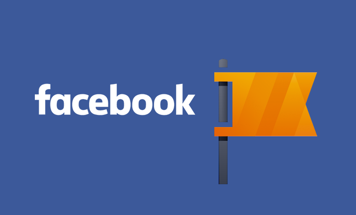 na slici se nalazi logo facebooka i oznaka za stranicu